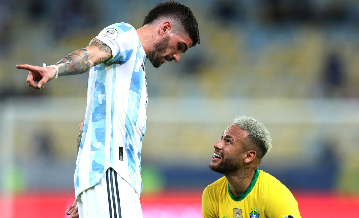 De Paul Neymar Brasile Argentina