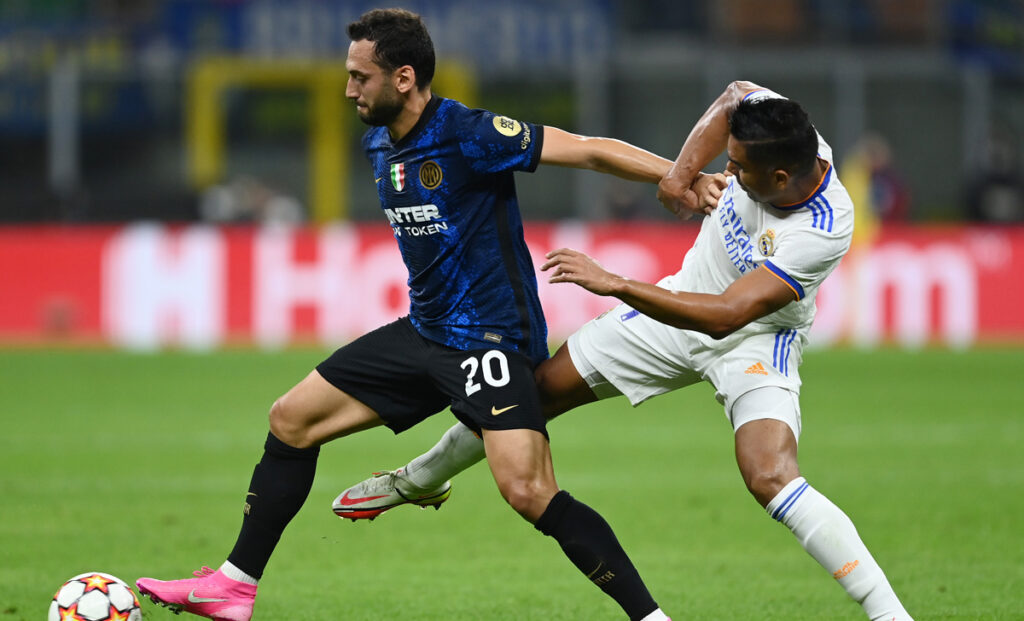 Calhanoglu Casemiro Inter Real Madrid