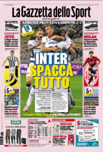 gazzetta dello sport rassegna stampa 22 settembre 2021