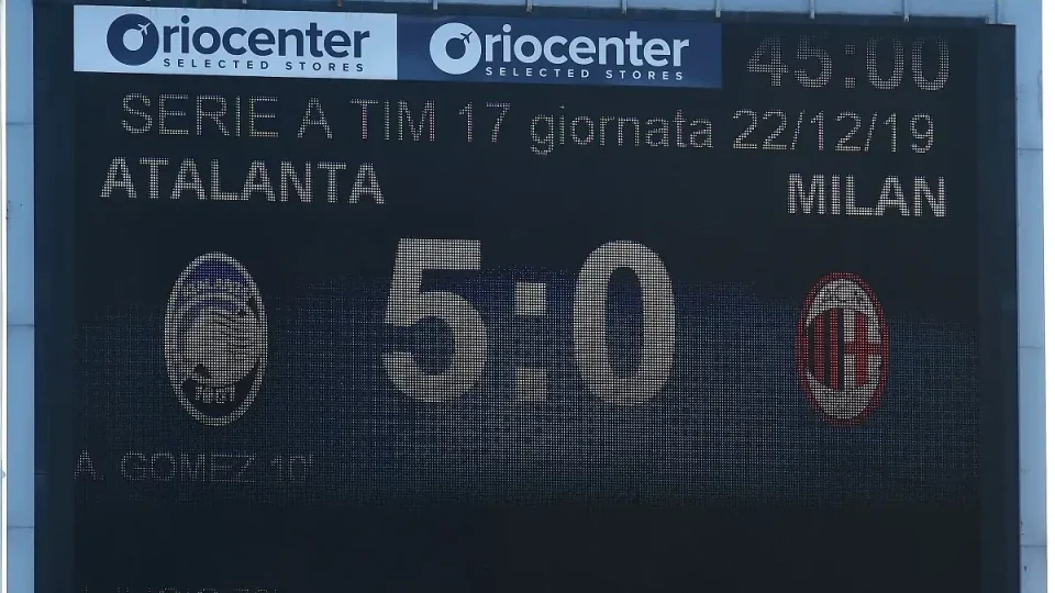 tabellone atalanta mila 5-0