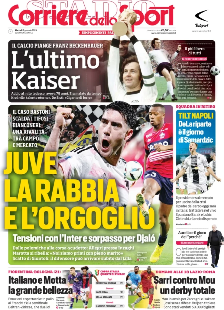 corriere dello sport 011202100