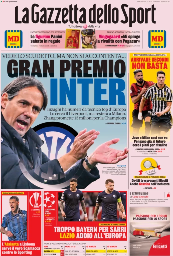 la gazzetta dello sport 050803829