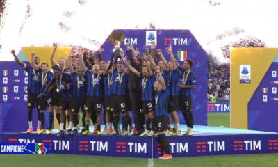 premiazione scudetto inter