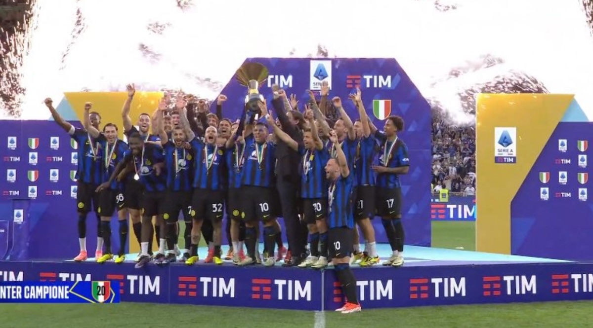 premiazione scudetto inter