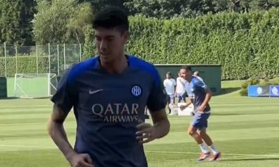 Bastoni allenamento Inter