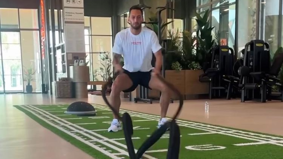 calhanoglu allenamento