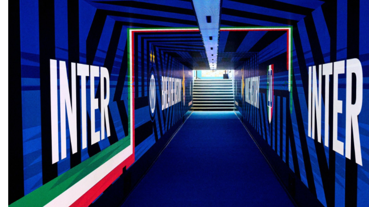 San Siro Inter tunnel spogliatoi