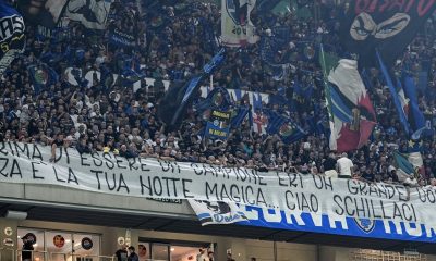 Striscione Curva Nord Schillaci