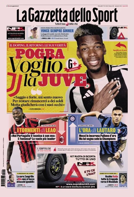 la gazzetta dello sport 010035601