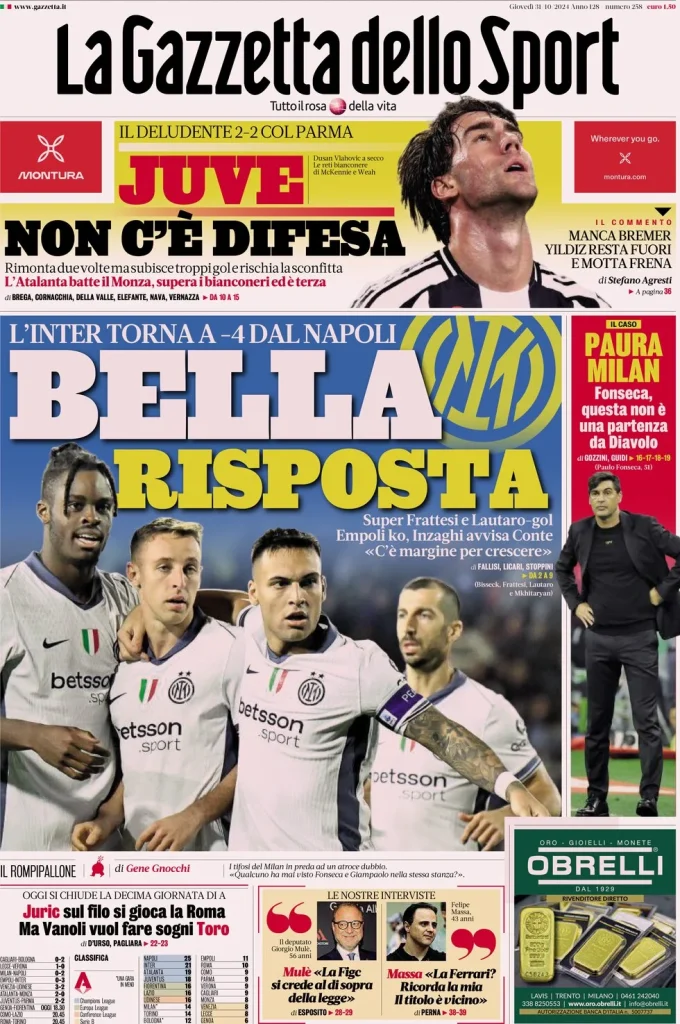 la gazzetta dello sport 054926714