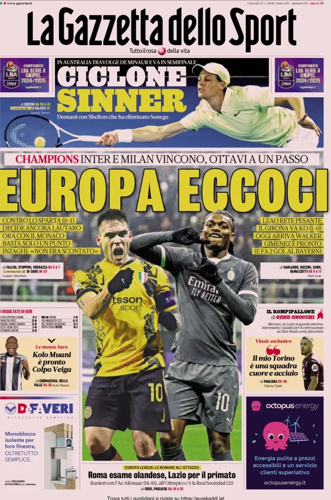 la gazzetta dello sport 054306306