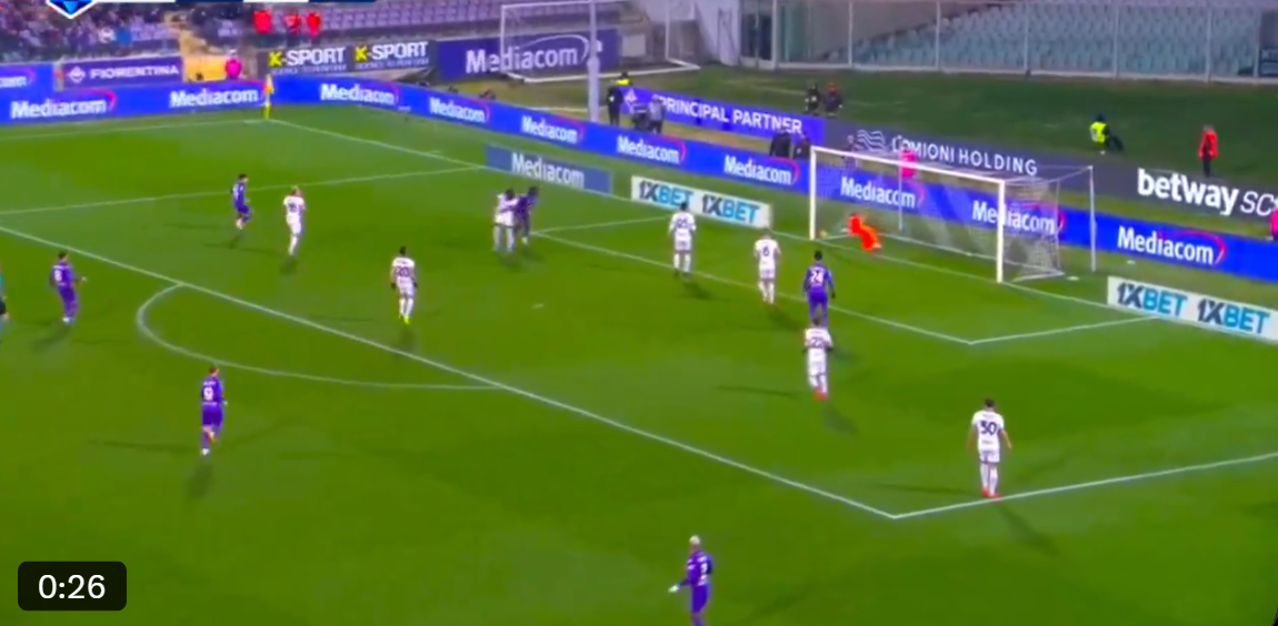 Gol Kean, raddoppia Fiorentina Inter: dormita nerazzurra sul colpo di testa – VIDEO